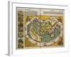 Map of Europe and the World, 1493-Hartmann Schedel-Framed Giclee Print