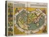 Map of Europe and the World, 1493-Hartmann Schedel-Stretched Canvas