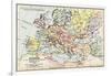 Map of Europe at the Accession of the Emperor Charles V-null-Framed Giclee Print