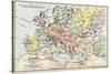 Map of Europe at the Accession of the Emperor Charles V-null-Stretched Canvas