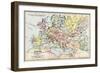 Map of Europe at the Accession of the Emperor Charles V-null-Framed Giclee Print