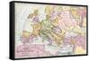 Map of Europe at the Time of the First Crusade, 1097 Ad-null-Framed Stretched Canvas