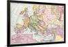 Map of Europe at the Time of the First Crusade, 1097 Ad-null-Framed Giclee Print
