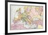 Map of Europe at the Time of the First Crusade, 1097 Ad-null-Framed Giclee Print