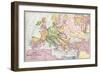 Map of Europe at the Time of the First Crusade, 1097 Ad-null-Framed Giclee Print