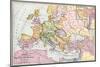 Map of Europe at the Time of the First Crusade, 1097 Ad-null-Mounted Giclee Print