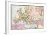 Map of Europe at the Time of the First Crusade, 1097 Ad-null-Framed Giclee Print