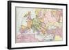 Map of Europe at the Time of the First Crusade, 1097 Ad-null-Framed Giclee Print