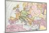 Map of Europe at the Time of the First Crusade, 1097 Ad-null-Mounted Giclee Print