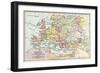 Map of Europe at the Time of the Third Crusade, 1190, from 'Historical Atla-English School-Framed Giclee Print