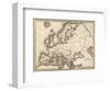 Map of Europe, c.1839-Samuel Augustus Mitchell-Framed Art Print