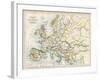 Map of Europe During the Crusades, 1000 to 1200 Ad-null-Framed Giclee Print