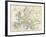 Map of Europe During the Crusades, 1000 to 1200 Ad-null-Framed Giclee Print