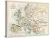 Map of Europe During the Crusades, 1000 to 1200 Ad-null-Stretched Canvas