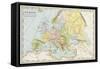 Map of Europe During the Early Protestant Reformation-null-Framed Stretched Canvas