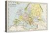 Map of Europe During the Early Protestant Reformation-null-Stretched Canvas