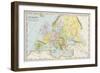 Map of Europe During the Early Protestant Reformation-null-Framed Giclee Print