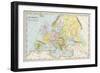 Map of Europe During the Early Protestant Reformation-null-Framed Giclee Print