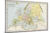 Map of Europe During the Early Protestant Reformation-null-Mounted Giclee Print