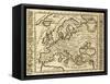 Map Of Europe Framed By National Crests. May Be Dated To The Beginning Of Xviii Sec-marzolino-Framed Stretched Canvas