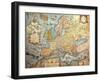 Map of Europe, from 1686 Copy of Atlas by Joan Blaeu-null-Framed Giclee Print