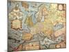 Map of Europe, from 1686 Copy of Atlas by Joan Blaeu-null-Mounted Giclee Print