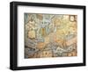 Map of Europe, from 1686 Copy of Atlas by Joan Blaeu-null-Framed Giclee Print