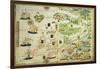 Map of Europe, from a Facsimile of the 'Miller Atlas' by Pedro and Jorge Reinel, and Lopo Homem,…-null-Framed Giclee Print