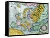 Map of Europe, from the "Atlas Sive Cosmographicae..."-null-Framed Stretched Canvas