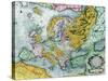Map of Europe, from the "Atlas Sive Cosmographicae..."-null-Stretched Canvas