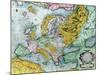 Map of Europe, from the "Atlas Sive Cosmographicae..."-null-Mounted Giclee Print