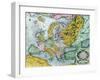 Map of Europe, from the "Atlas Sive Cosmographicae..."-null-Framed Giclee Print