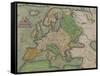Map of Europe, from the "Theatrum Orbis Terrarum"-null-Framed Stretched Canvas