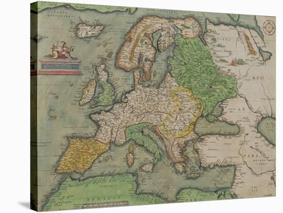 Map of Europe, from the "Theatrum Orbis Terrarum"-null-Stretched Canvas