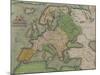 Map of Europe, from the "Theatrum Orbis Terrarum"-null-Mounted Giclee Print