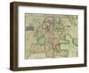 Map of Europe, from "Theatrum Orbis Terrarum"-Abraham Ortel Ortelius-Framed Giclee Print