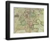 Map of Europe, from "Theatrum Orbis Terrarum"-Abraham Ortel Ortelius-Framed Giclee Print