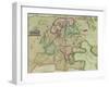 Map of Europe, from "Theatrum Orbis Terrarum"-Abraham Ortel Ortelius-Framed Giclee Print