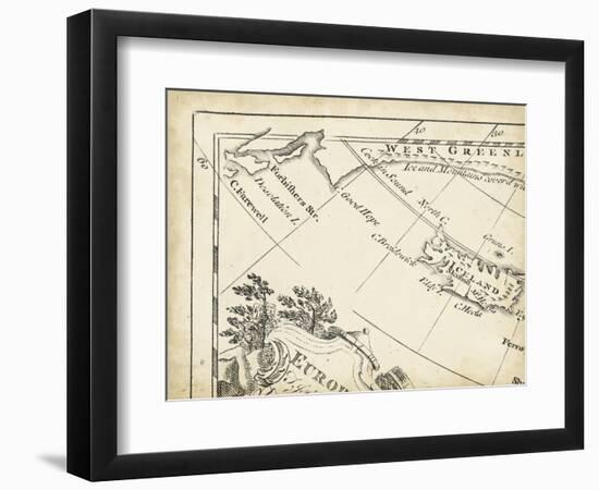 Map of Europe Grid I-T. Jeffreys-Framed Art Print