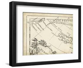 Map of Europe Grid I-T. Jeffreys-Framed Art Print