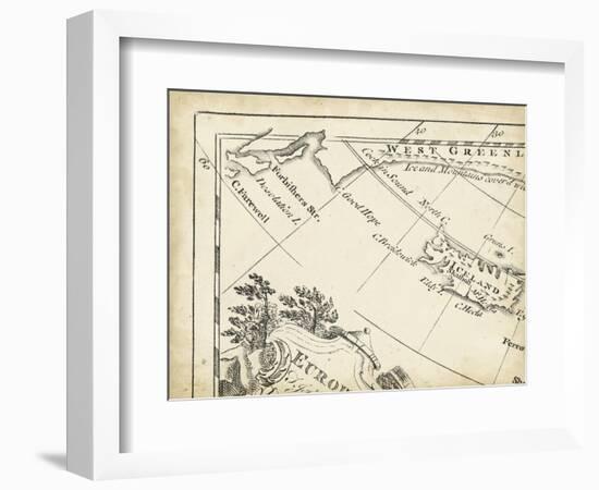 Map of Europe Grid I-T. Jeffreys-Framed Art Print