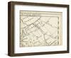 Map of Europe Grid III-T. Jeffreys-Framed Art Print