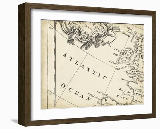 Map of Europe Grid IV-T. Jeffreys-Framed Art Print