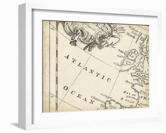 Map of Europe Grid IV-T. Jeffreys-Framed Art Print