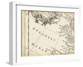 Map of Europe Grid IV-T. Jeffreys-Framed Art Print