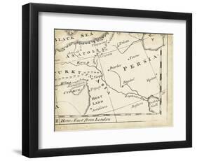 Map of Europe Grid IX-T. Jeffreys-Framed Art Print