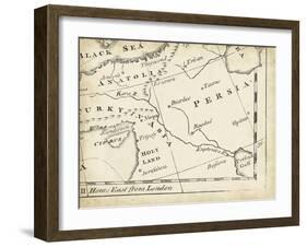 Map of Europe Grid IX-T. Jeffreys-Framed Art Print