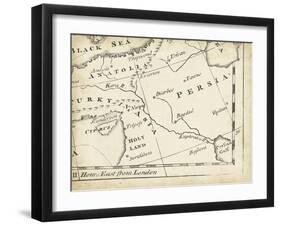 Map of Europe Grid IX-T. Jeffreys-Framed Art Print