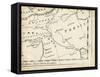 Map of Europe Grid IX-T. Jeffreys-Framed Stretched Canvas