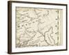 Map of Europe Grid VI-T. Jeffreys-Framed Art Print